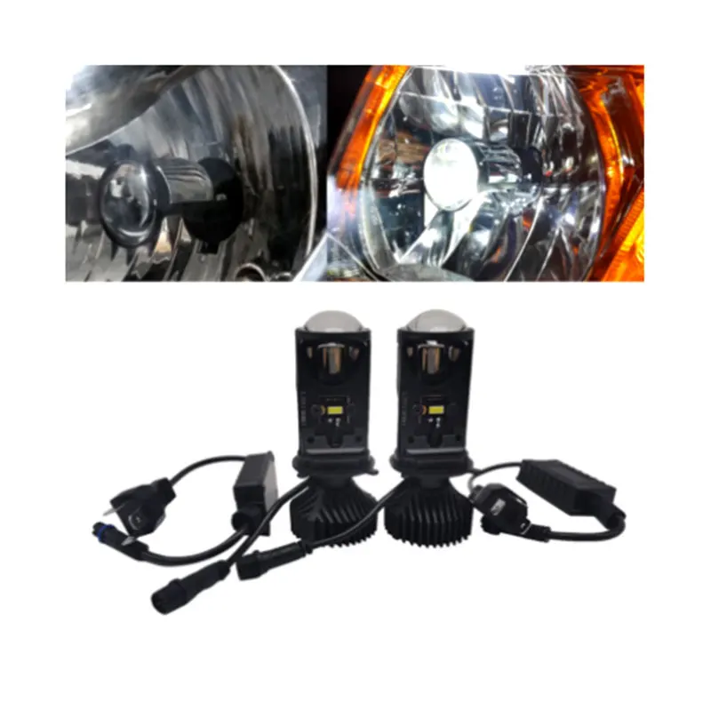 

Car headlights 120 w/pair lamp H4/9003/HB2 Hi/Lo led double H4 LED lens projector20000LM lampada led Canbus 12v 24V bulb