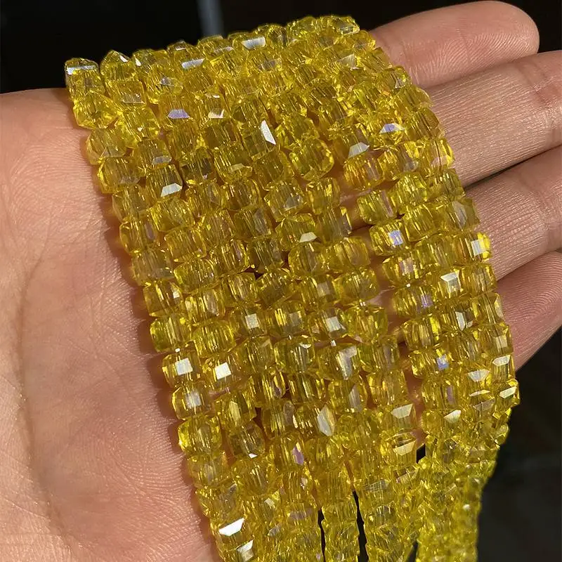 

Natural Stone Yellow Sharp Crystal Bead Round Loose Beads For Jewelry Making Handmade Diy Bracelet Necklace 4mm 15Inch Wholesale