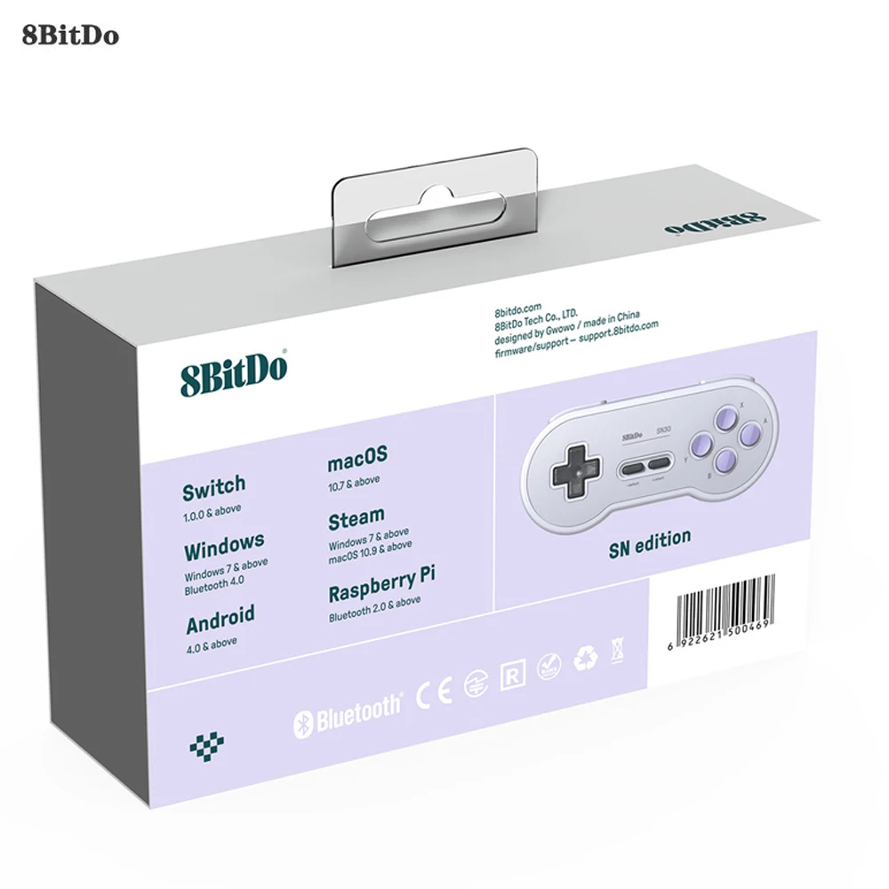 WUIYBN 8Bitdo SN30 геймпад беспроводной контроллер Bluetooth Джойстик для nintendo Switch PC Android MacOS паровой