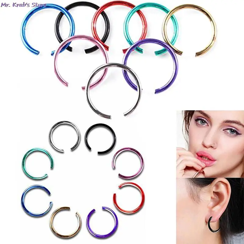 40 шт. золотые серебряные унисекс панк клипсы на ухо без пирсинга отверстия