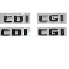 Хромовыечерные пластиковые значки CDI CGI для багажника автомобиля, 3D буквы, эмблема, эмблема, значки, буквы, наклейка для Mercedes Benz AMG