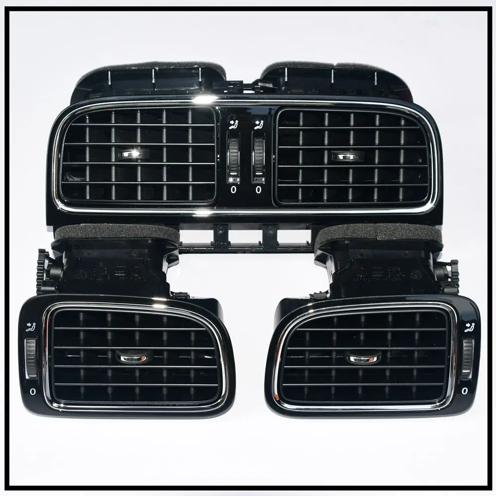 

Новинка, черные звенья для выпечки пианино 6RD819728G, левая, правая и средняя приборная панель, вентиляционное отверстие кондиционера для VW Polo 6RD819704 6RD81973, 1 комплект