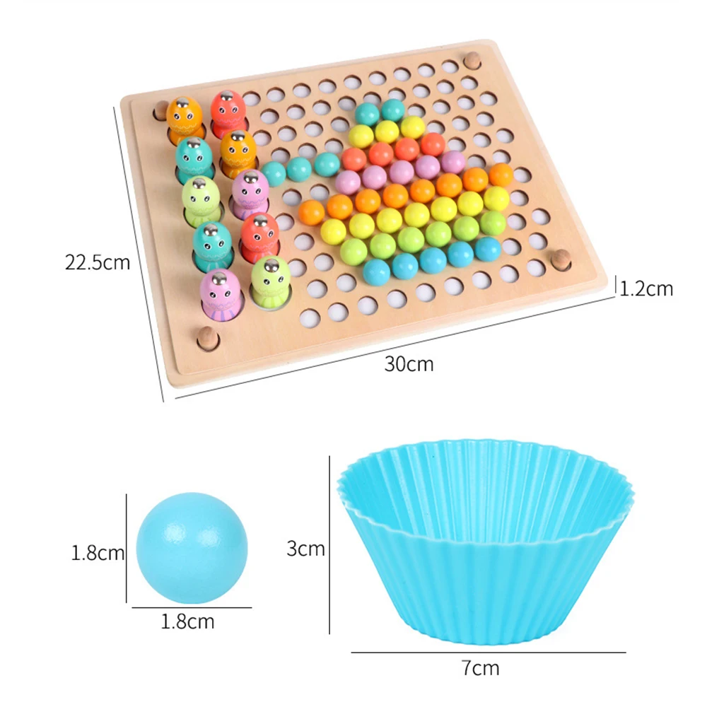 Детские развивающие игрушки Монтессори цветные сортировочные деревянные руки