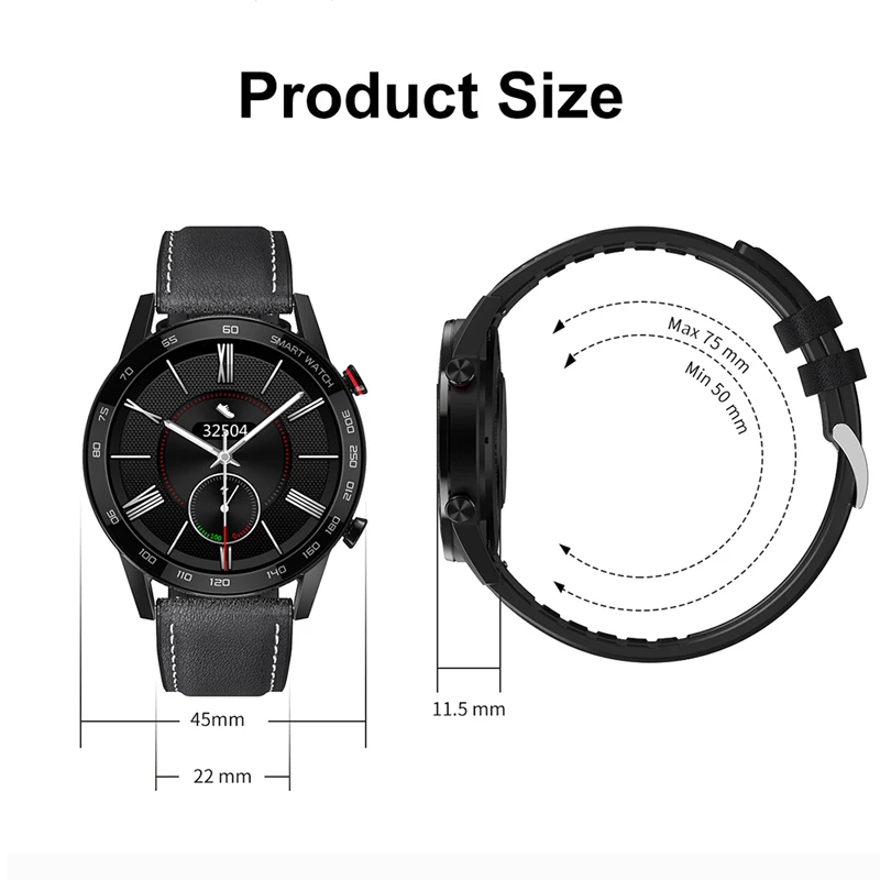 

Smart Watch men 1.3inch IP68 Waterproof BT CALL ECG Heat Rate Sleep Monitor Smartwatch fashion watches for iphone xiaomi huawei