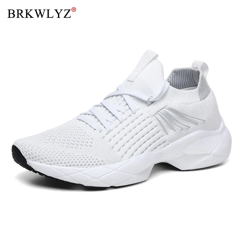 Женские сетчатые кроссовки повседневные туфли на шнуровке плоская подошва