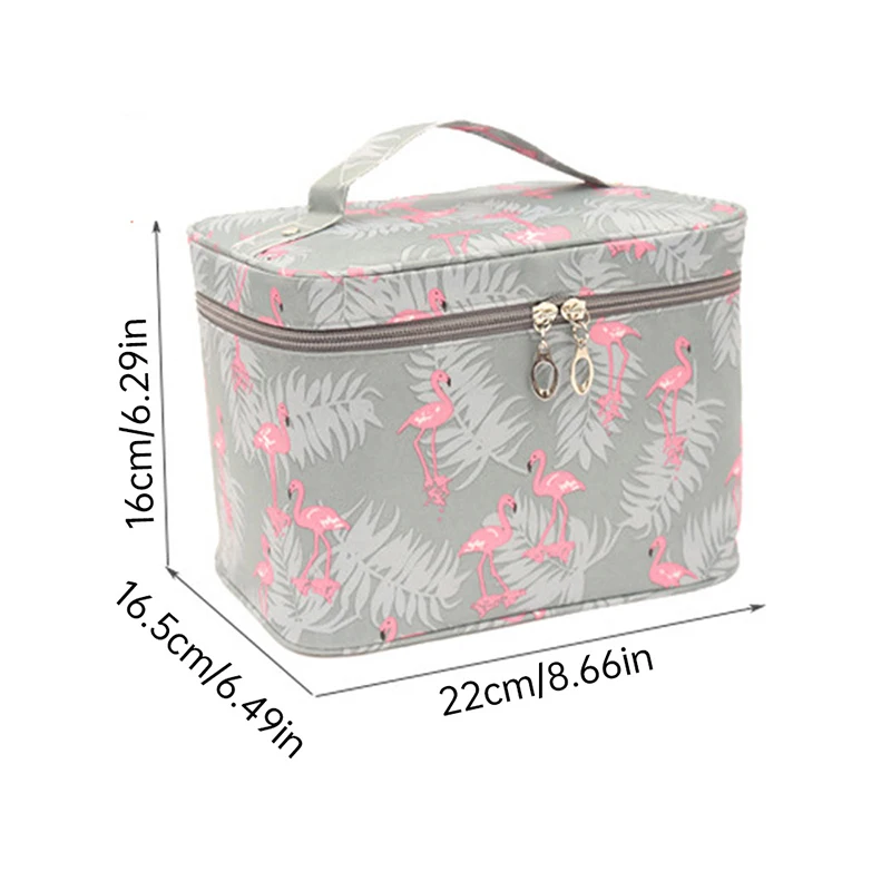 

High Capacity Toiletries Organizer Storage Bag Portable Women Makeup Bag Bathroom Waterproof Cosmetic Case Zipper Travel Package