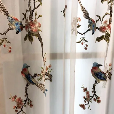 Новые роскошные китайские высокоточные шторы с вышивкой занавески для гостиной