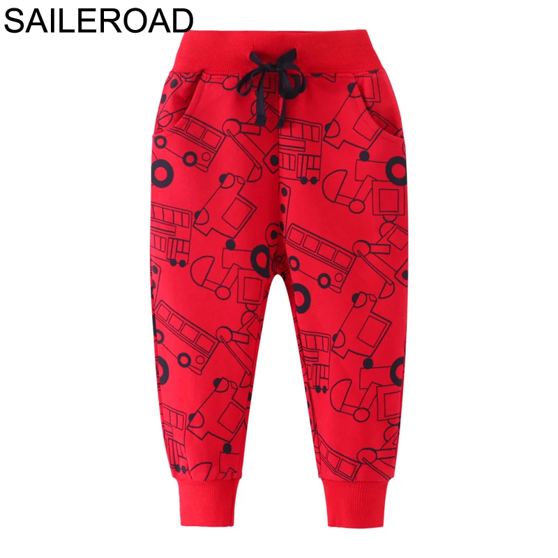 709 same picture SAILEROAD 2-7лет Животное Акула Infantil Младенцы Шаровары Хлопок Детские брюки Брюки для малышей Осень Детские спортивные брюки - Цвет: 709 same picture