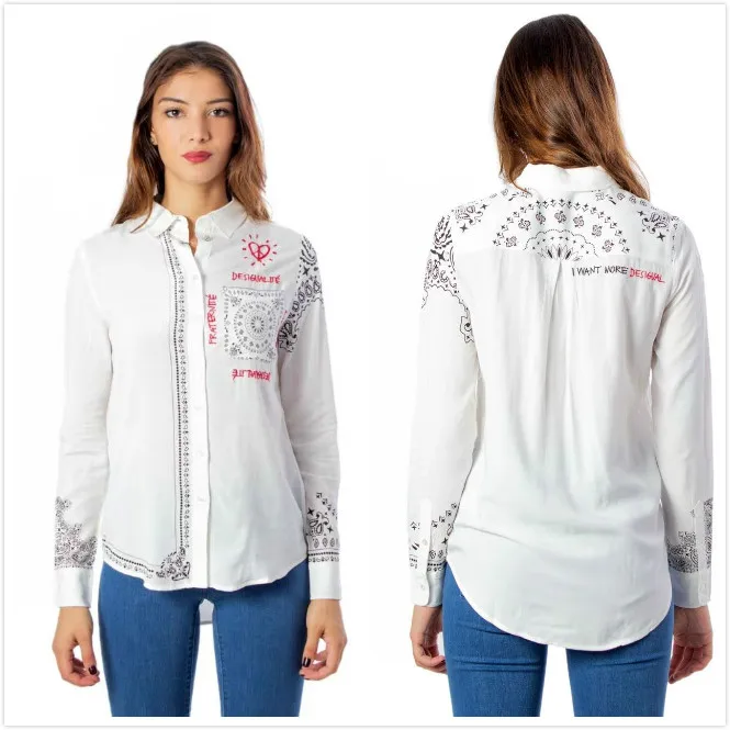 12 XS -xxl Различные принтованные Женские рубашки в Deg, Испания,(2 - Цвет: 12 XS -xxl
