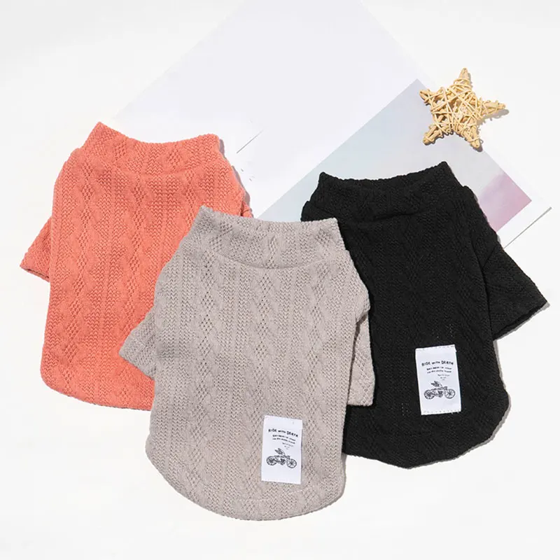 

Dog Puppy Clothes Wavy Crew Neck Shirt Fit Small Dog Pet Cat All seasons Pet Cute Costume Dog Clothes Dog Cozy Shirt