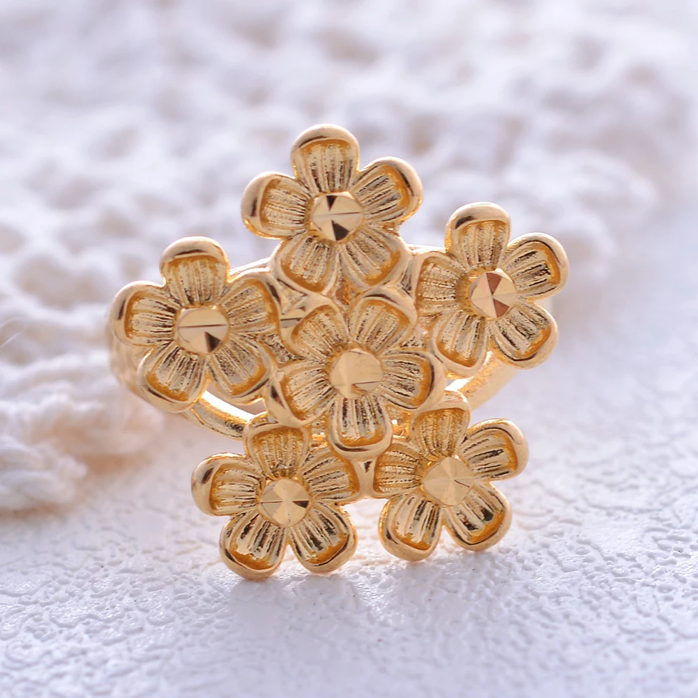 Wando яркое/матовое кольцо с цветком популярный дизайн очаровательный стиль для