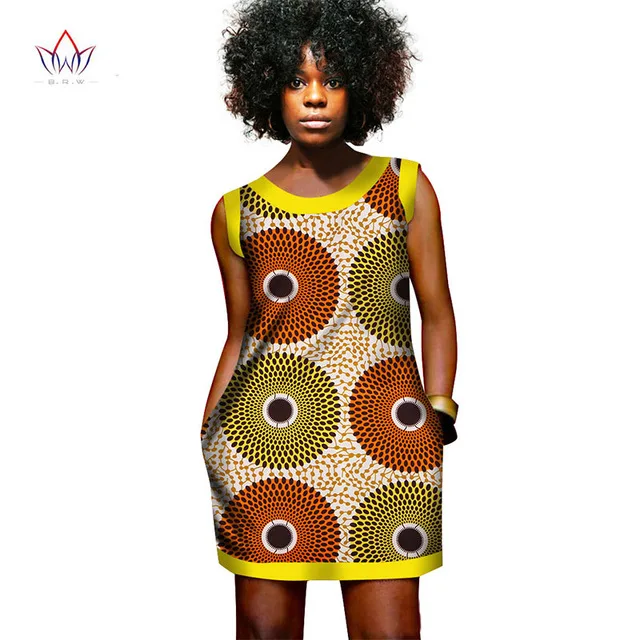 

In Stock African Style African Traditional Wear For Women Africa Print Clothing Plus Size Women Dress BRW WY452