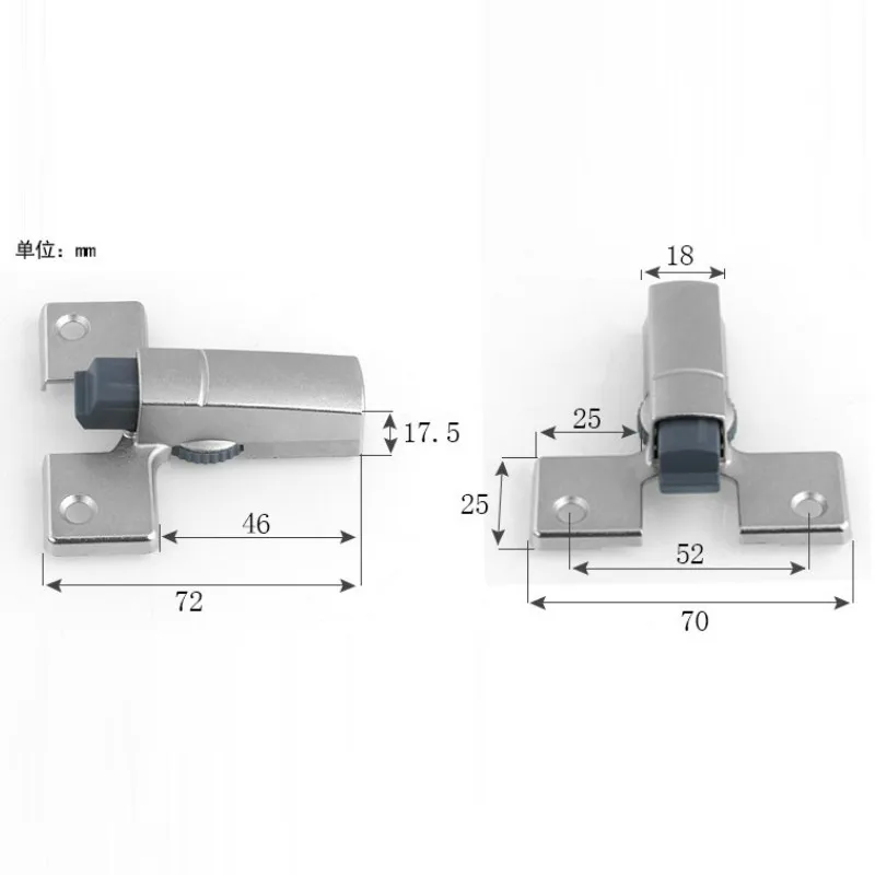 4pcs adjustable zinc alloy buffer soft closer damper wooden kitchen cabinet aluminum doors quiet hinges buffer free global shipping