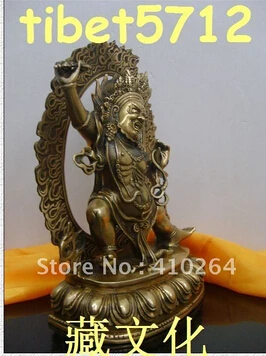Бесплатная доставка тибетская Бронзовая статуя Будды Ваджрапани 25 см |