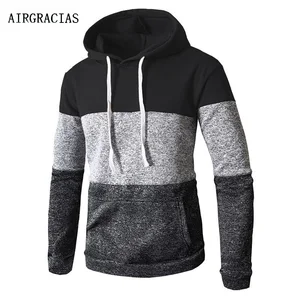 AIRGRACIAS 2018 Новинка Правописание цвет Мужские толстовки осень зима шнурок карман с капюшоном Толстовка с длинным рукавом мужской