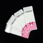 Прозрачные пластиковые пакеты для конфет 5*10 см, 100 шт., прозрачные пакеты для печенья, мешочки для свадьбы, дня рождения, декоративные подарочная упаковка сделай сам