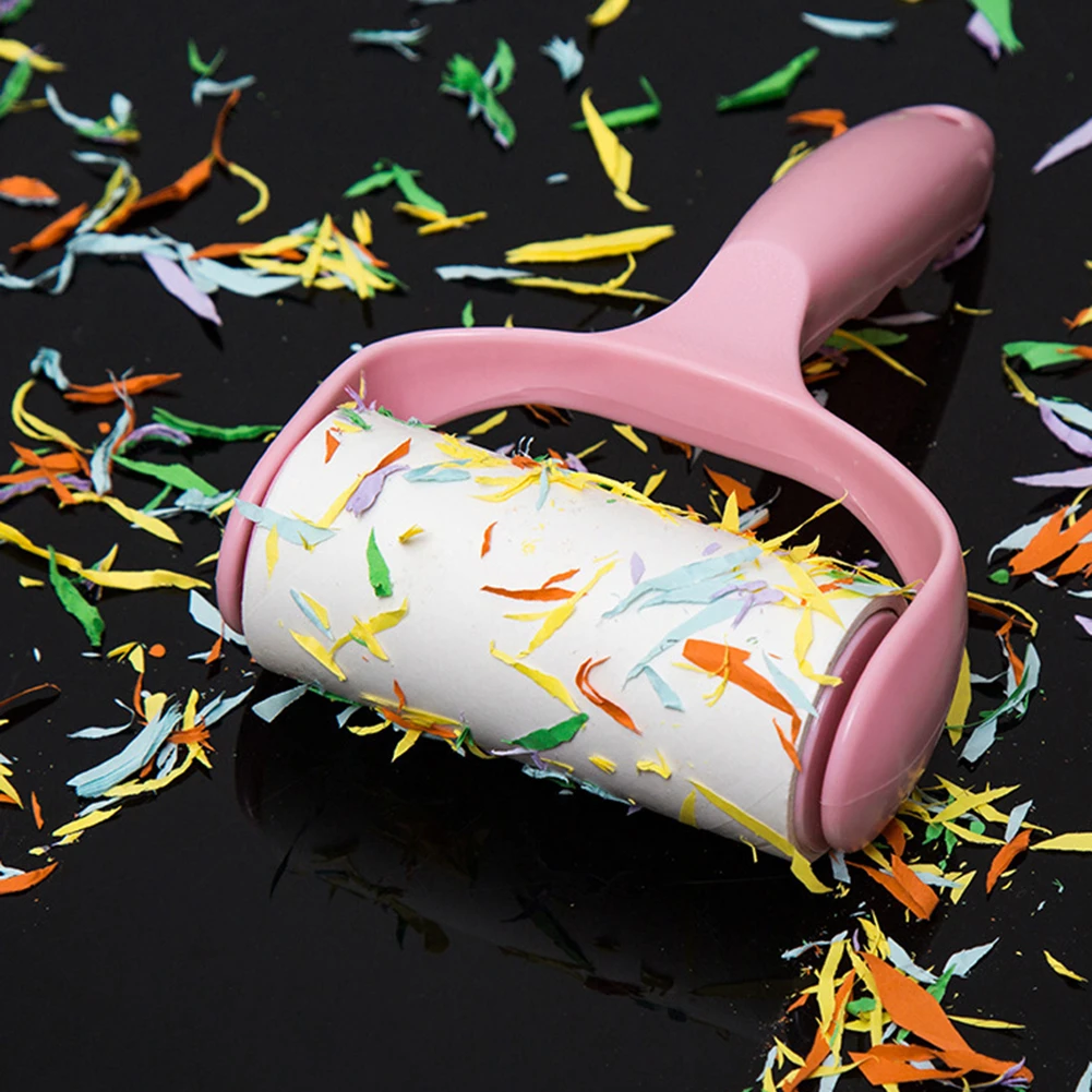 Клейкая щетка с 4 заправками для удаления ворса клей ролик удаление волос собака