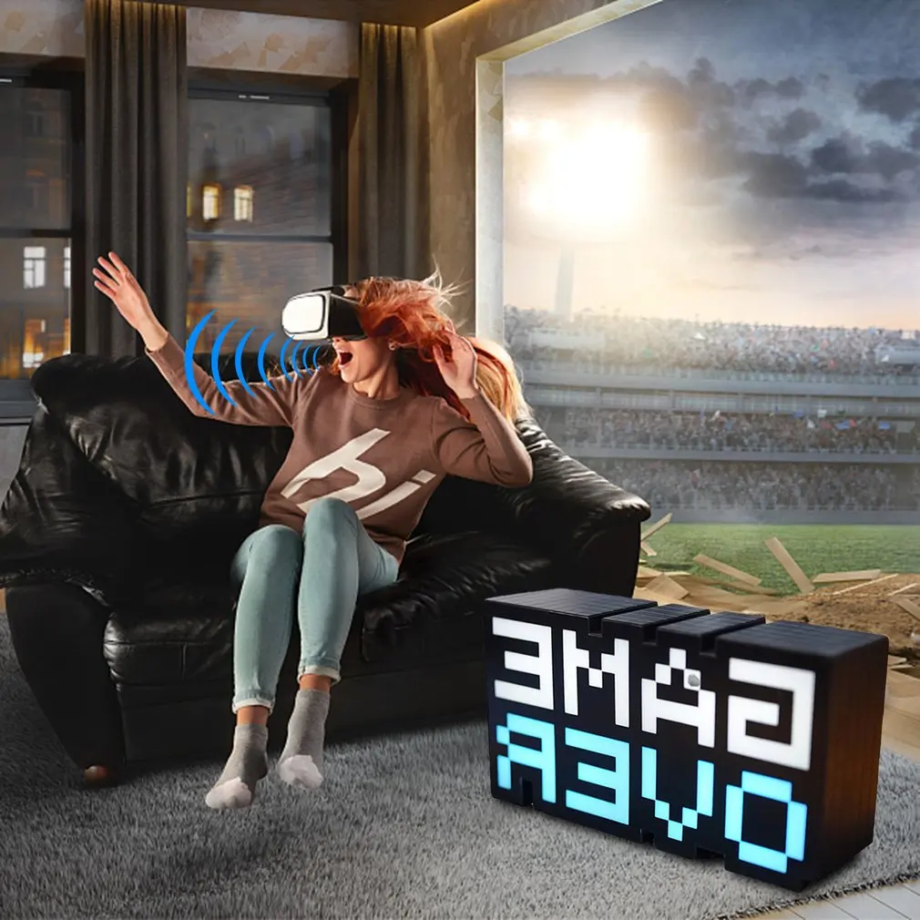 

Voice Control Icon Light Multi-color Flashing Night Light Game Accessories Energy Saving Atmosphere Creation Lamp