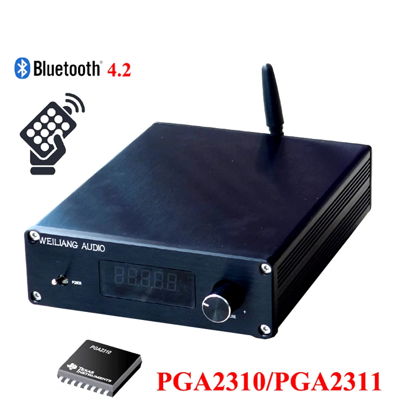 PGA2310 PGA2311 3 полосный стереозвук Bluetooth 4 2 плата преусилителя чехол T0422|Усилители