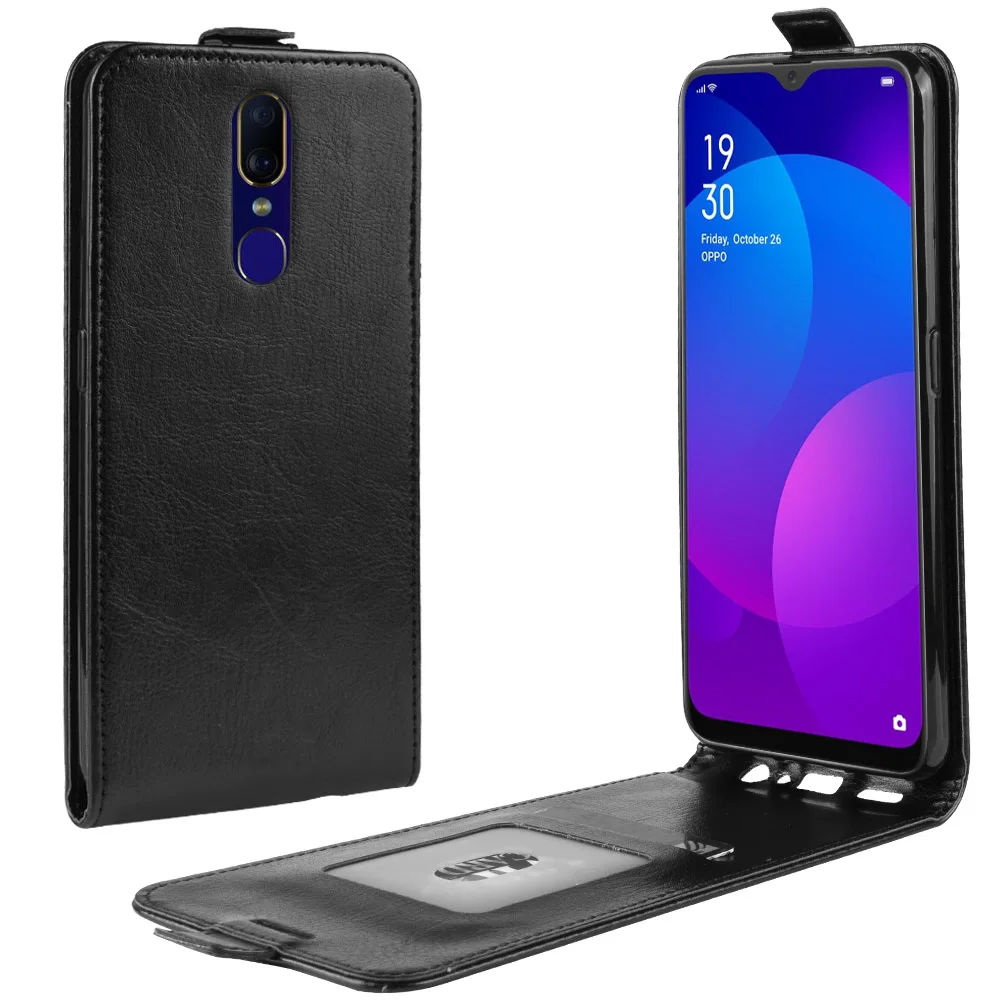 Для OPPO F11 чехол для Oppo f11 флип силиконовый PU кожаный бумажник вверх и вниз хит