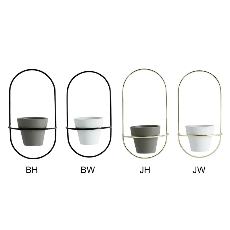 

Wall Hanging Plants Iron Rack With Flower Pot For Succulent Artificial Flower Freestanding Hanging Plants Rack Basket Home Garde