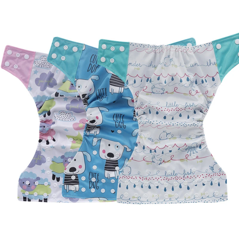 

Adjustable Reusable Washable Eco-Friendly Bamboo Charcoal Cloth Diaper Cover Waterproof Newborn Cloth Pocket Nappy