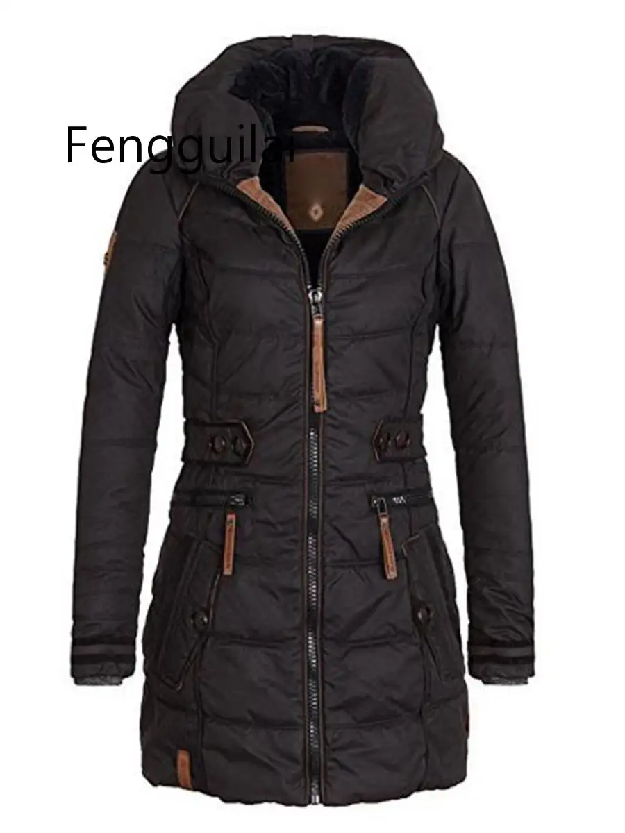 

2019 Winter Jacket Women Plus Size Womens Parkas Thicken Outerwear Solid Hooded Coats Short Female Slim Cotton Padded Basic Tops