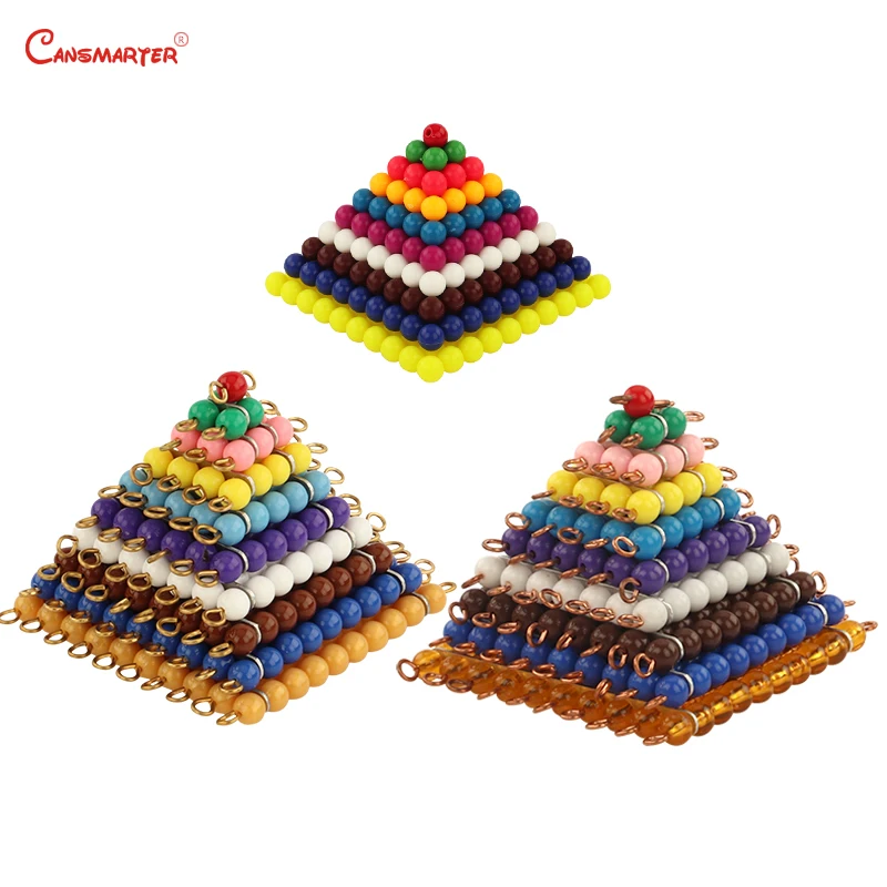 Математика Монтессори комплекты Checker бисер цепи развивающие игрушечная коробка