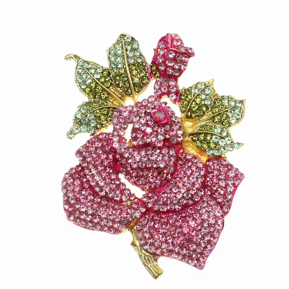 Стразы красивый дизайн австрийский хрусталь цветение брошь на булавке в виде