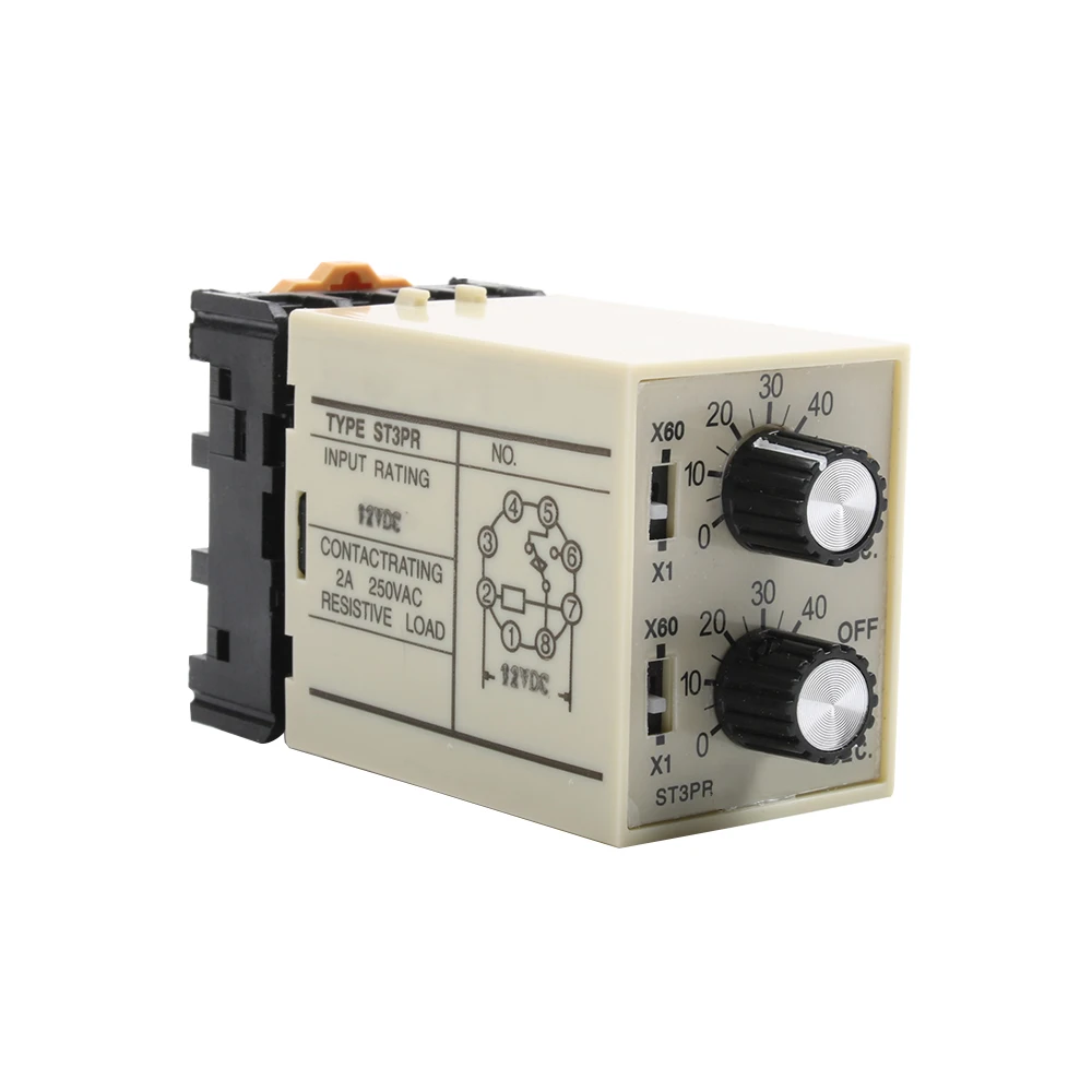 Электрическое реле времени ST3PR электронное счетное Цифровое с таймером и