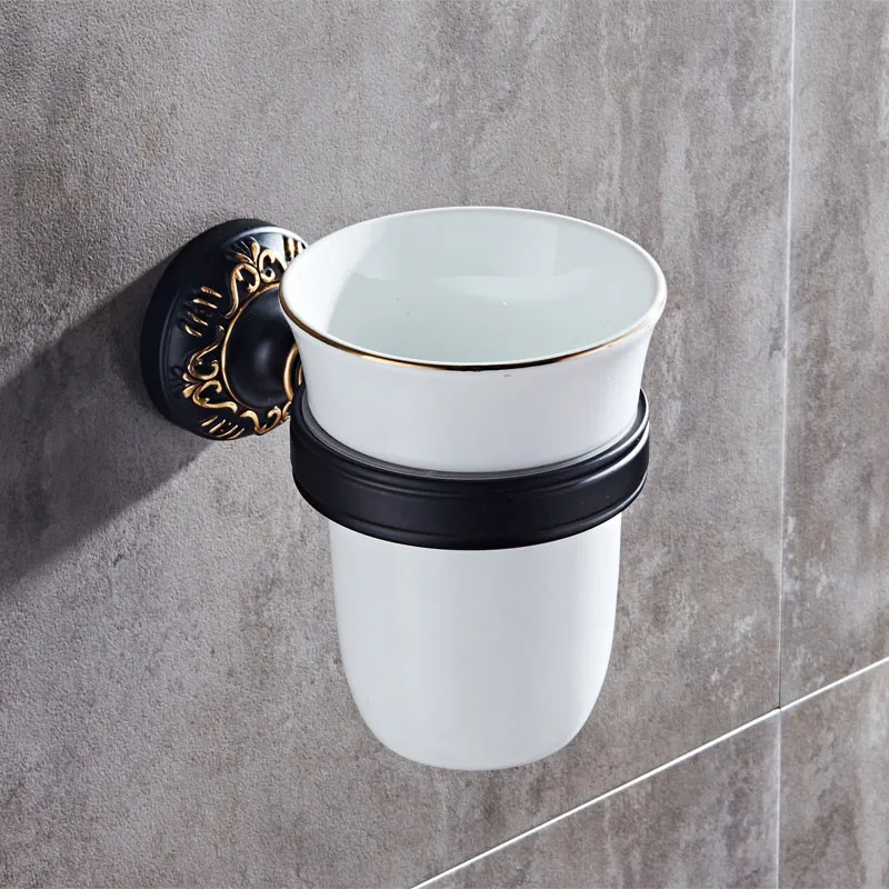 Держатель для туалетной щетки алюминиевый керамический стакан держатель