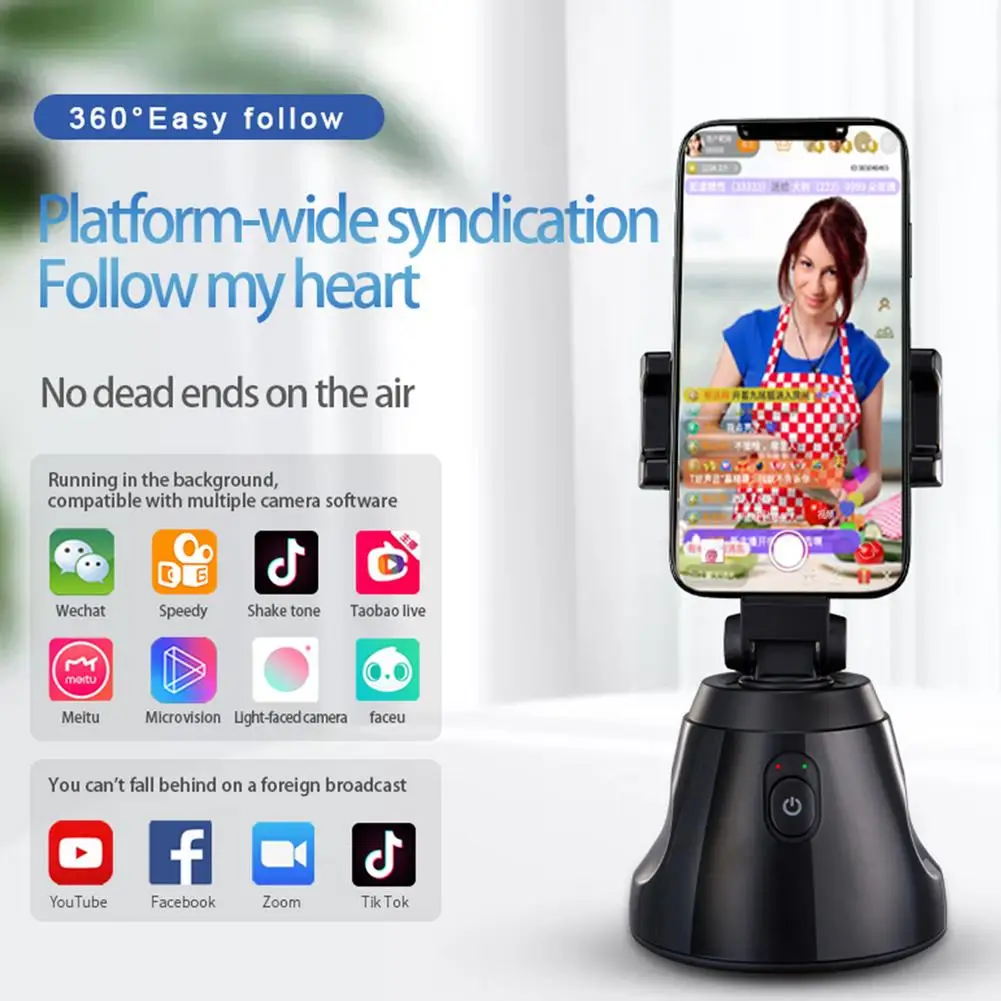 

Mobile Phone Holder 360-degree Rotation Stabilizer Anti-shake Mobile Phone Accessories Holder