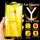 9D полное покрытие защитное стекло для huawei y7 y9 2019 y5 prime 2018 y на возраст 5, 7, 9, экранный протектор из закаленного лист защиты