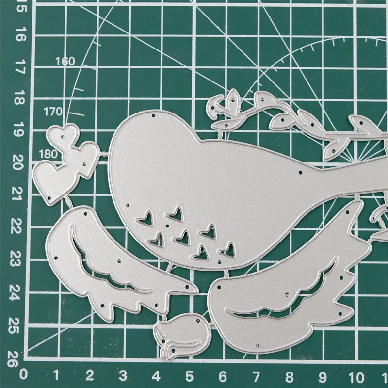 YaMinSanNiO Bird Dies Flower Heart Metal Cutting 2019 for Card Making Scrapbooking Embossing Cuts Craft Valentine's Day Die | Дом и сад
