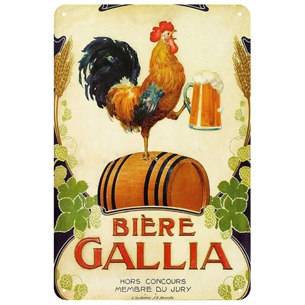 

Chicken Plaque Metal Vintage Tin Sign Pin Up Shabby Chic Decor Metal Signs Vintage Bar Decoration Metal Poster Pub Metal Plate