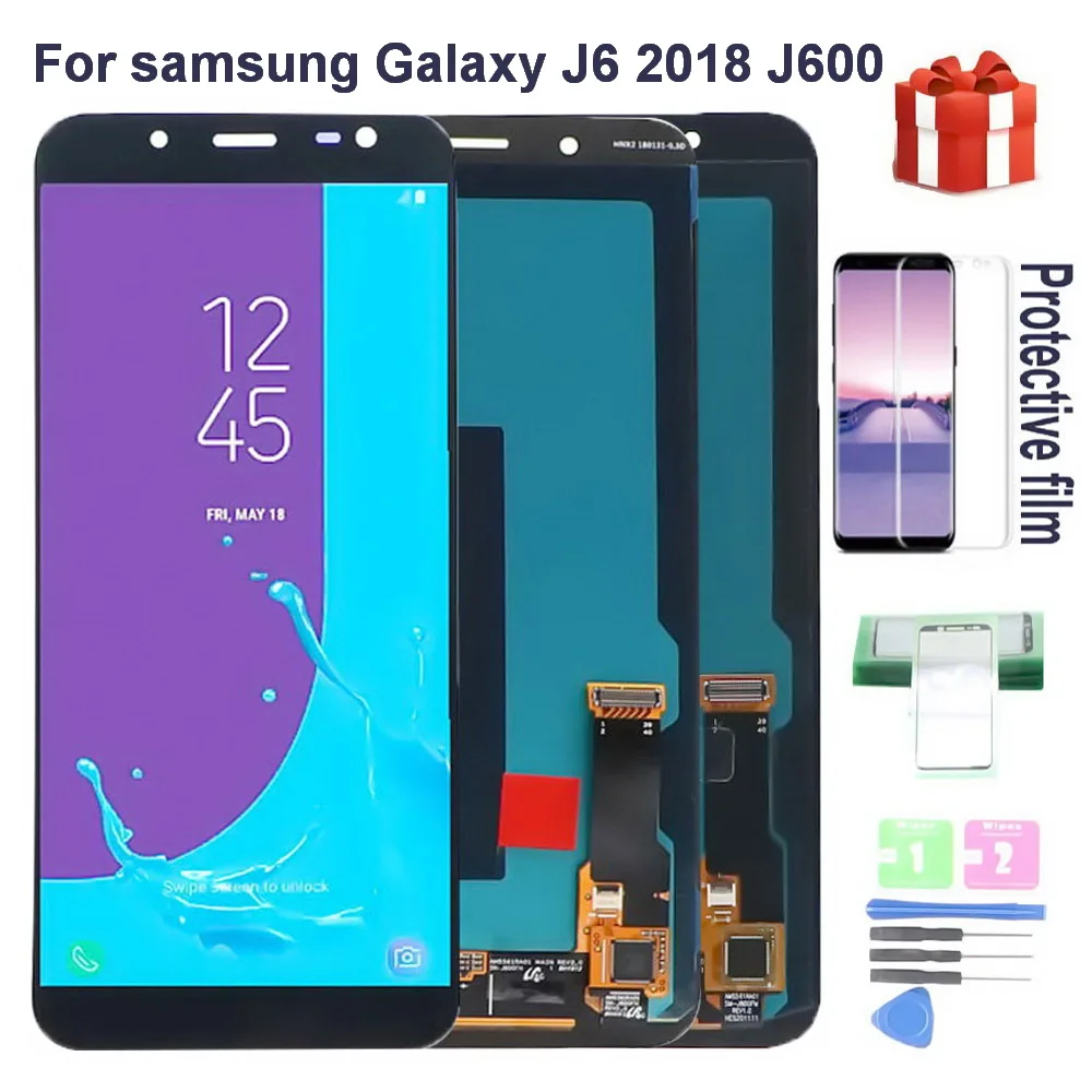 

Original Super AMOLED 5.6" LCD For SAMSUNG Galaxy J6 2018 Display J600 J600F J600FN Lcd display Touch Screen Digitizer Assembly