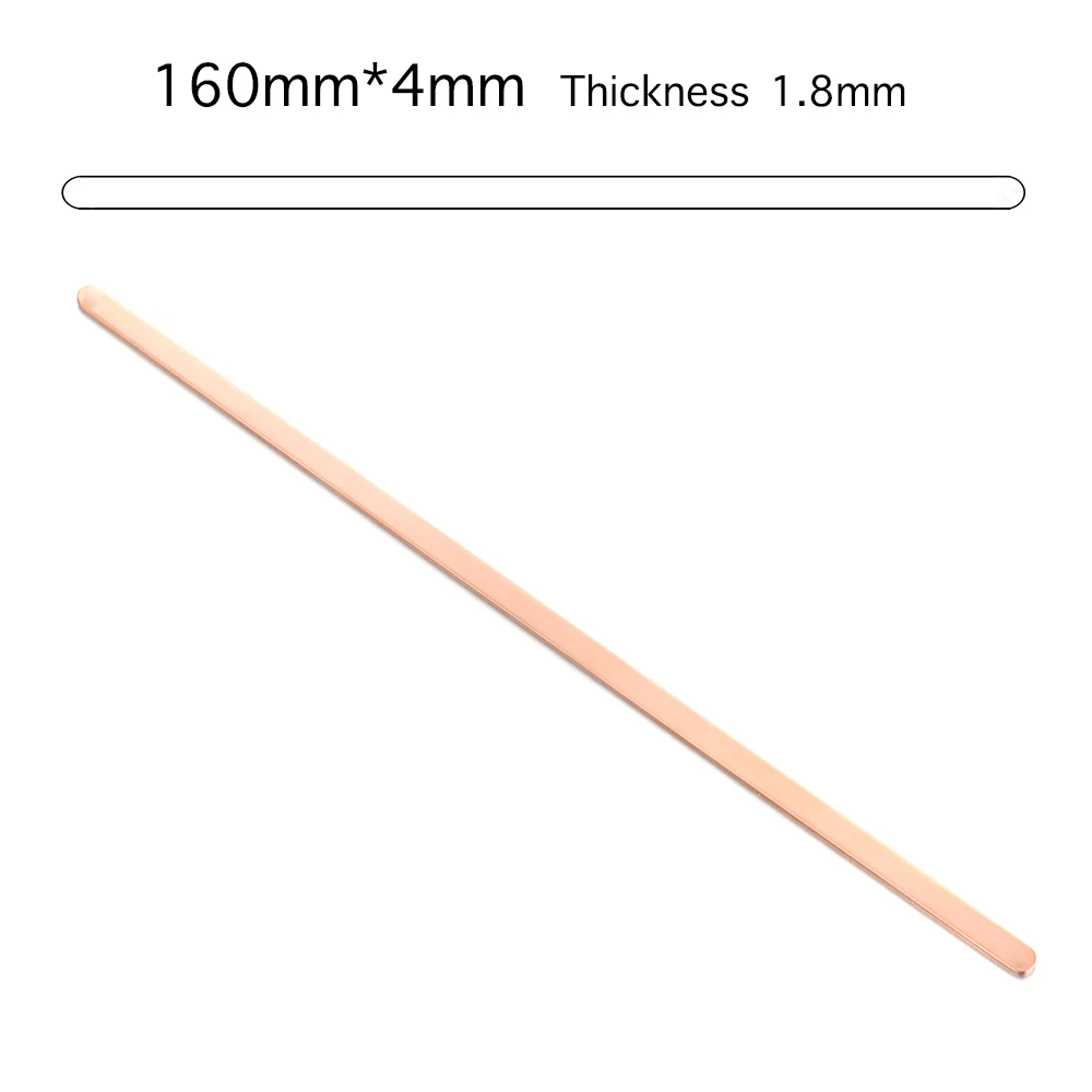 rose gold 4mm Нержавеющая сталь манжета браслет пустой простой браслет-пруток для Diy Лазерный браслет с гравировкой ювелирные изделия Подвески изготовление аксессуаров SL-092 - Цвет: rose gold 4mm