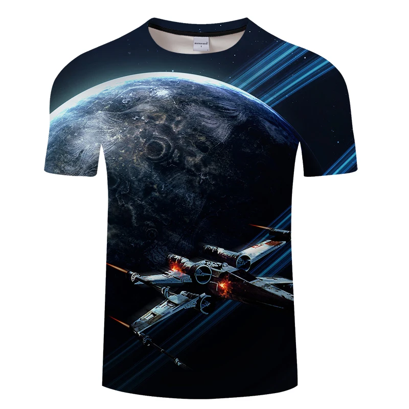 Лидер продаж футболка с принтом в стиле Звездные войны 3D мужская и женская летняя