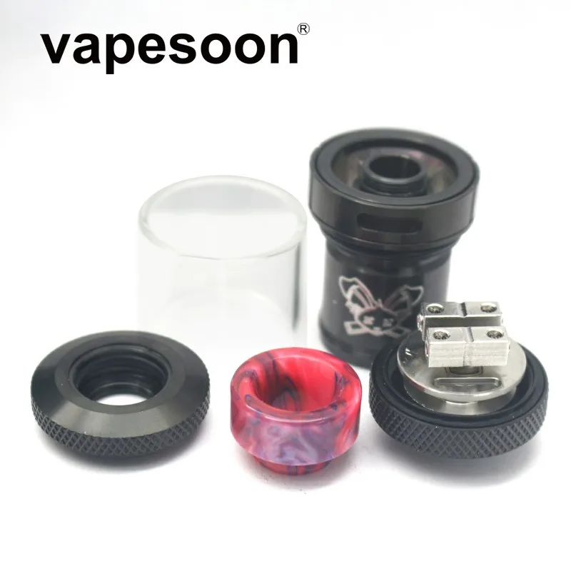 Новейший дизайн Vapesoon кролик 25 мм RTA 2 мл/4 5 мл распылитель с резиновый дрип тип