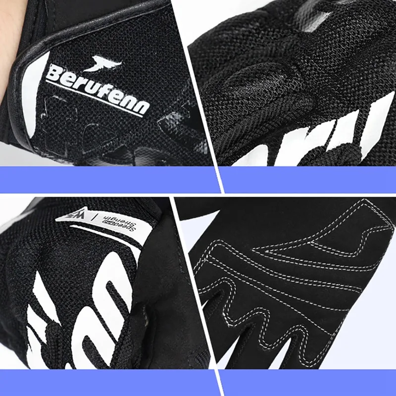 

New Summer Motorcycle Gloves Men Guantes Moto Motorbike Motocross Riding Gloves Motorcycle Breathable Full Finger Gloves