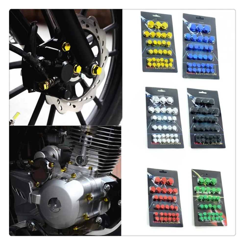 

Motorcycle Nut Bolt Cap Cover Decor Bike Ornamental plastic for YAMAHA TTR600 XT250X TRICKER DT230LANZA