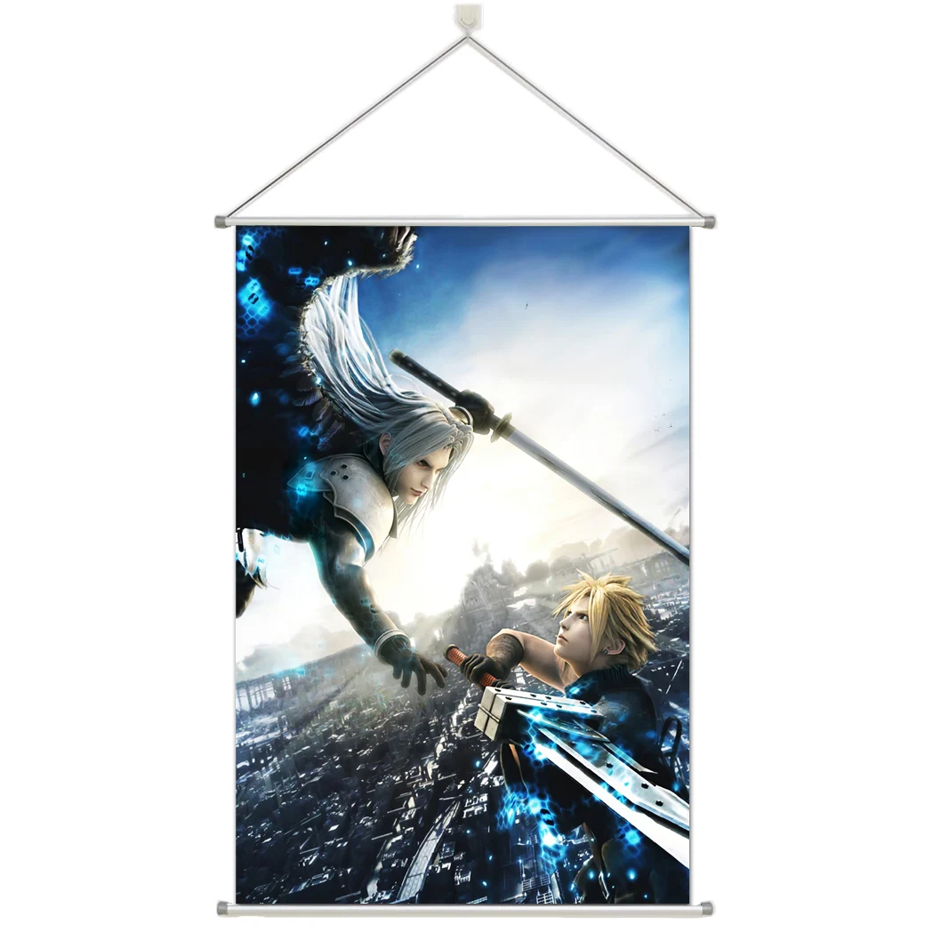 

Anime Final.Fantasy.VII Personalize Customer Made Alloy Fabric Wall Poster Scroll 60x90cm 24x36inches
