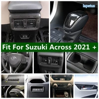 air condition vent headlight steering wheel armrest box anti kick panel cup door cover trim for suzuki across 2021