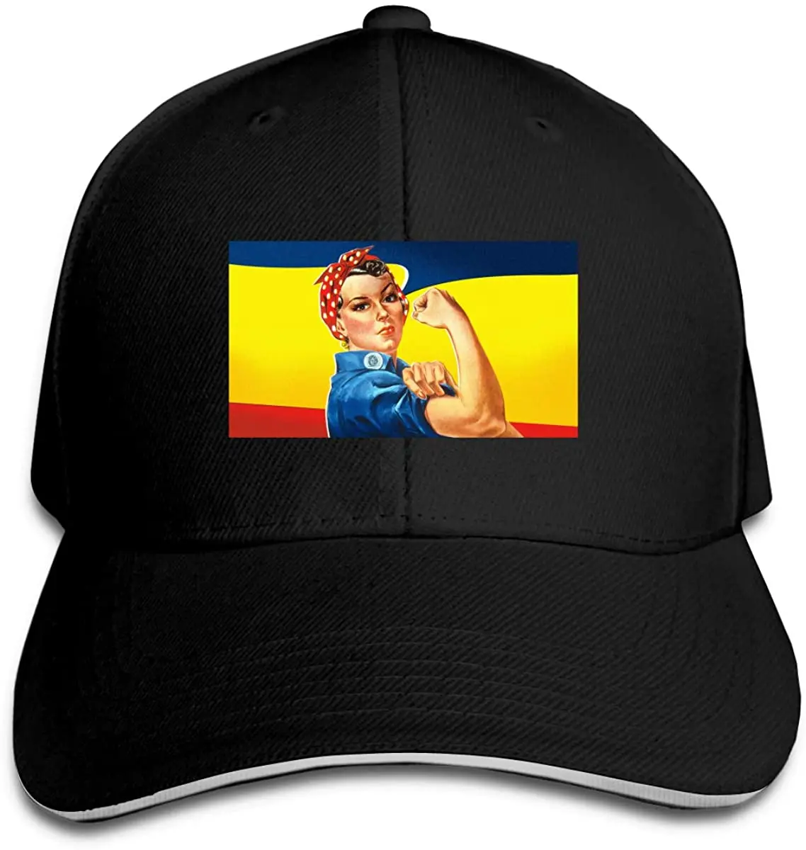 

Girl's Mens Classic Pointed Cap Chapeau Rosie The Riveter