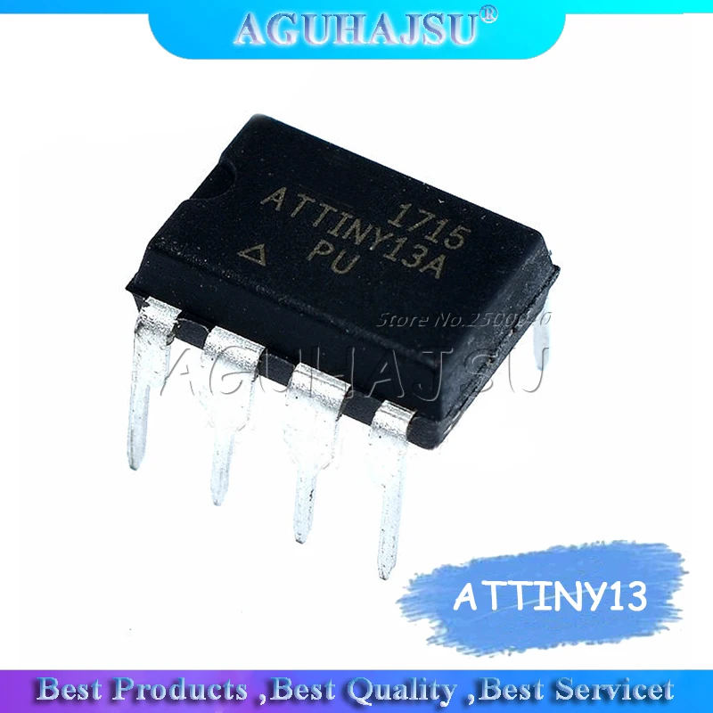 Микроконтроллер ATTINY13A PU ATTINY13 DIP 8 AVR 1 шт.|Интегральные схемы| |