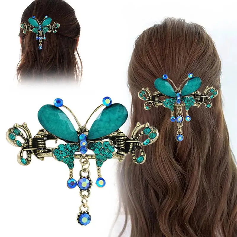 

Vintage Butterfly Hair Clip Alloy Metal Hollow Hairpins Hair Accessories For Women Girls Hair Accessories Pince Cheveux