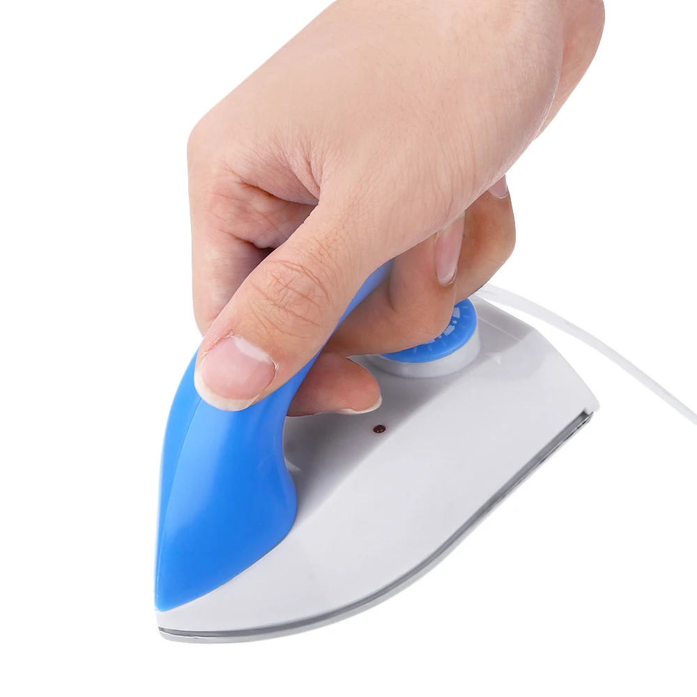 

Electric Blue Travel Thermostat Handheld Coated Plate Iron