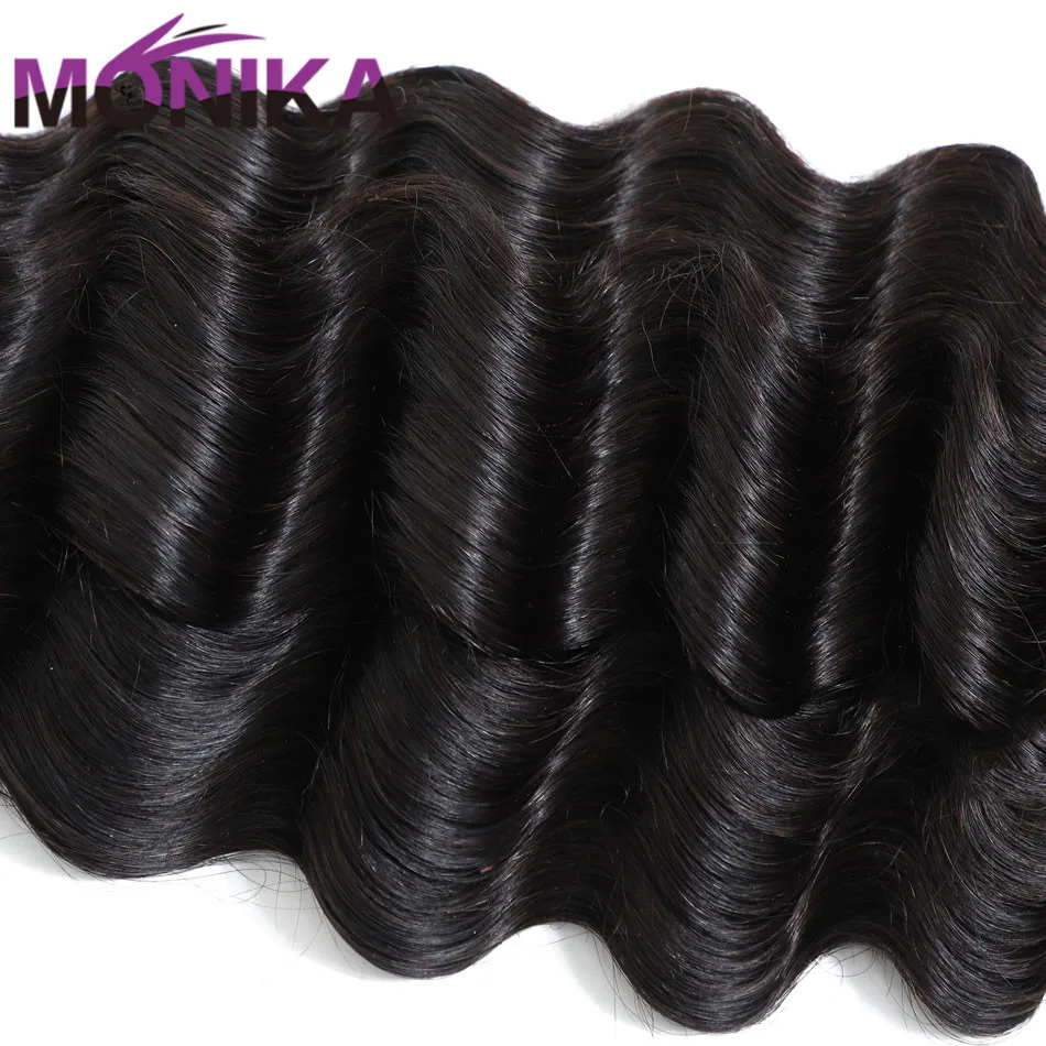 Monika свободная глубокая волна пряди камбоджийские волосы не Реми человеческие