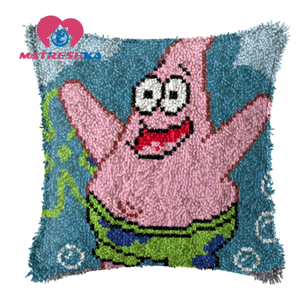 Набор для вышивки ковровых покрытий с мультяшным рисунком крестом подушка