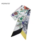 Шарф женский Шелковый с цветочным принтом, 88 х 6 см